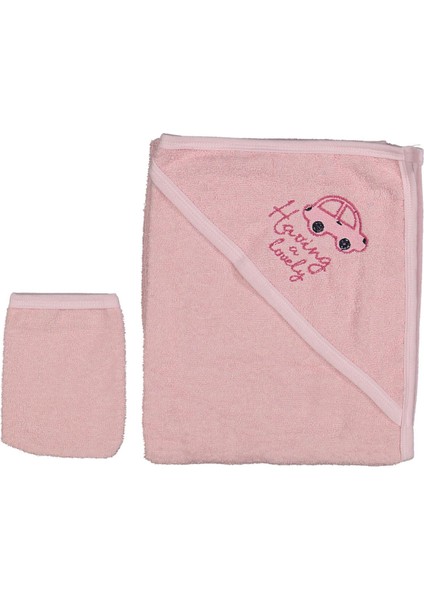 Unısex 1/36 Ay Araba Nakışlı Dokuma Havlu Silgi