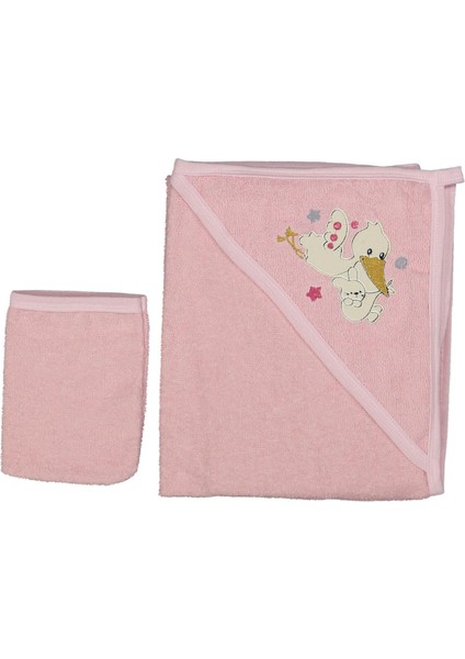 Unısex 1/36 Ay Leylek Nakışlı Dokuma Havlu Silgi