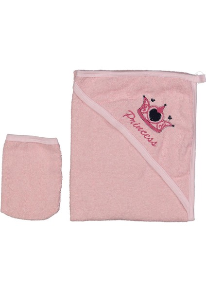 Kız 1/36 Ay Princess Nakışlı Dokuma Havlu Silgi