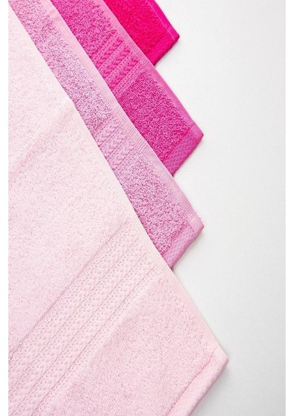 4´lü 50X90 Havlu Seti Pembe fiyatları