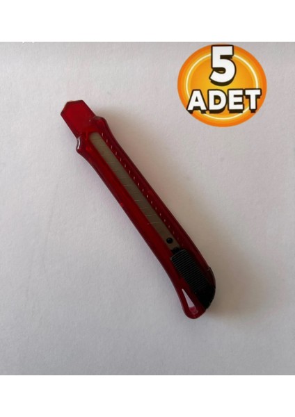 Plastik Maket Bıçağı Dar 9 mm (5 Adet)