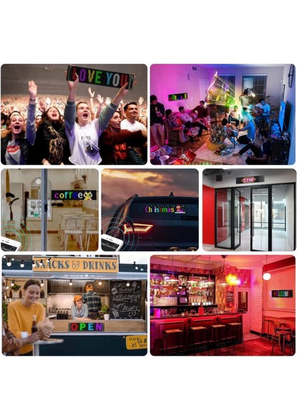 92 cm LED Panel Yazı Yazan Telefon Kontrollü LED Ekran Kamyon Otobüs Iş Yeri Araba Cam Duvar fiyatları