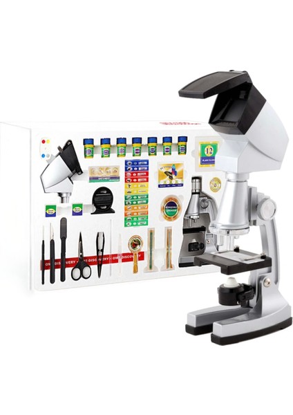 STX-1200 Mikroskop Set - 1200 Kat Büyütme - Eğitici ve Öğretici - Geleceğin Bilim Insanı Olun!