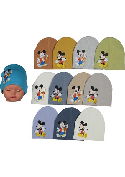 Erkek 3/18 Ay Kaşkorse Miki Şapka