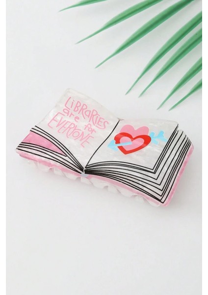 Aşk Kitabı Pembe Asetat Mandal Toka fiyatları