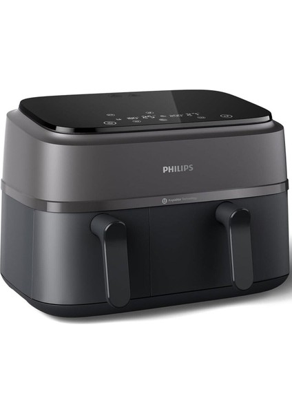 Çift Hazneli Airfryer, 9l Toplam Kapasite, 2 Hazneli Airfryer, Rapid Air Teknolojisi, Onerous Marka Hediyeler