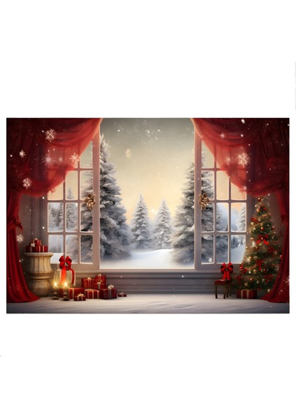 210X150 cm Noel Arka Plan Bezi Noel Ağacı Kar Tanesi Parti Dekorasyon Çocuk Fotoğrafçılığı Arka Plan Bezi, A (Yurt Dışından)