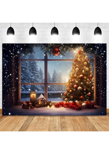 210X150 cm Noel Arka Plan Bezi Noel Ağacı Kar Tanesi Parti Dekorasyon Çocuk Fotoğrafçılığı Arka Plan Bezi, A (Yurt Dışından) modelleri