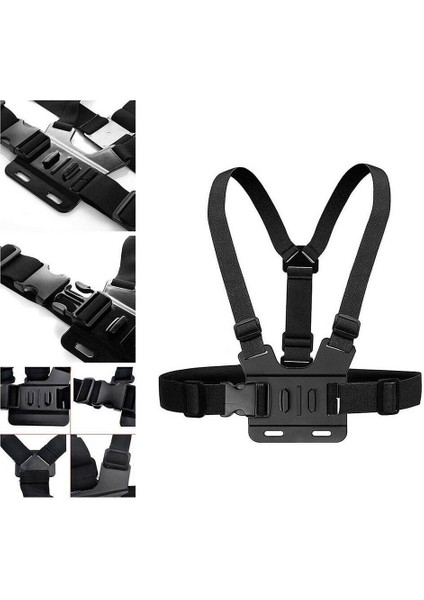 Dji Osmo Aksiyon Kamerası Gopro Hero Için Göğüs Vücut Askısı Dağı Kemer Tutucu (Yurt Dışından)