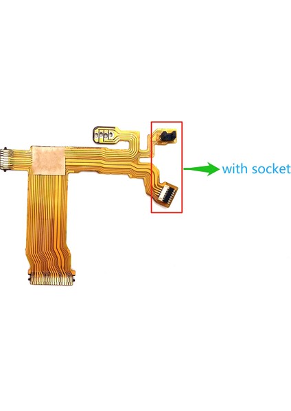 Olympus M.zuıko Dıgıtal Ed 14-42 mm F/3.5-5.6 Ez 37MM Diyafram Hattı Için Yeni Lens Diyaframı Flex Kablo (Iki Soketli) (Yurt Dışından)