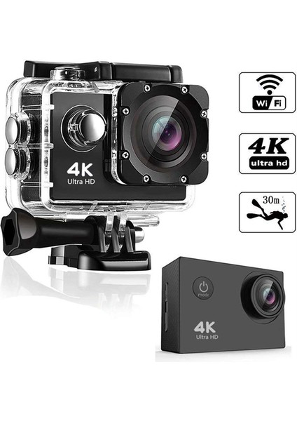 Hareketli Kamera, 4K Hd Kamera Wifi Dalış Spor Kamerası Dv Su Geçirmez Açık Hava Su Altı Kamerası (Yurt Dışından) fiyatları