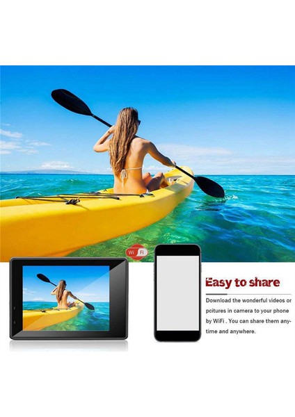 Hareketli Kamera, 4K Hd Kamera Wifi Dalış Spor Kamerası Dv Su Geçirmez Açık Hava Su Altı Kamerası (Yurt Dışından) fırsatları