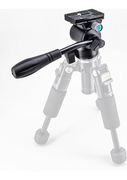 Mini Panoramik Tripod Kafa Hidrolik Sıvı Video Sönümleme Metal Kafa Tripod Monopod Kamera Tutucu Standı (Yurt Dışından)