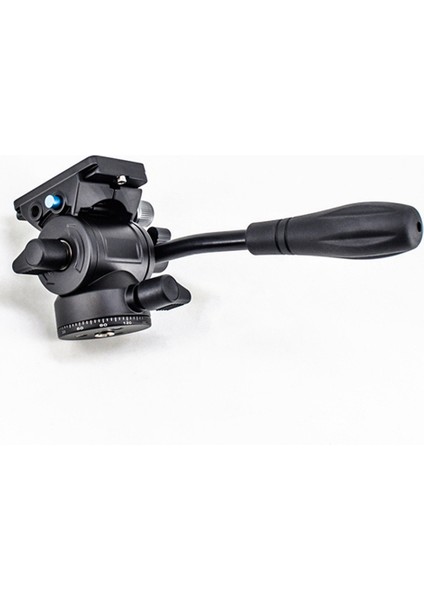 Mini Panoramik Tripod Kafa Hidrolik Sıvı Video Sönümleme Metal Kafa Tripod Monopod Kamera Tutucu Standı (Yurt Dışından)
