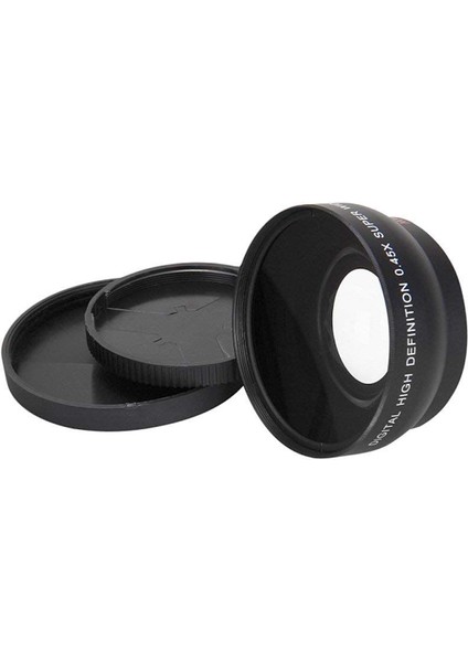Canon Eos Rebel T6S,T6I,SL1,T5,T5I,T4I,T3,T3I,T1I,T2I,XSI,XS,XTI,XT,70D,60D,60DA Için Makro Yakın Çekim Eki ile 58MM Geniş Açı 0.45X Dönüştürücü Lens ,7d,5d,1d (Yurt Dışından)