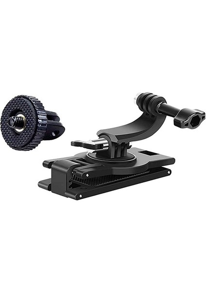 Sırt Çantası Tutucu 360 Derece Dönebilir Ayarlanabilir Açı Sırt Çantası Omuz Askısı Montajı Gopro Hero 9 INSTA360 Djı Osmo Için (Yurt Dışından)