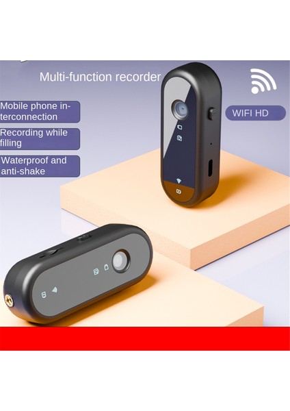 Hd Cep Aksiyon Kamerası Rıde Wifi Mini Spor Kamerası Kask Seyahat Bisiklet Sürücüsü Için Su Geçirmez Kılıflı Sarsıntı Önleyici (Yurt Dışından)