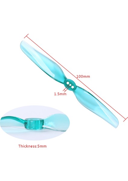 Nazgul 4030 Prop 4 Inç 2 Kanatlı Pervane Kanat Kürek Airscrew Rüzgar Çubuğu 1.5mm Freestyle Fpv Için - Şeffaf Mor (Yurt Dışından) indirimleri