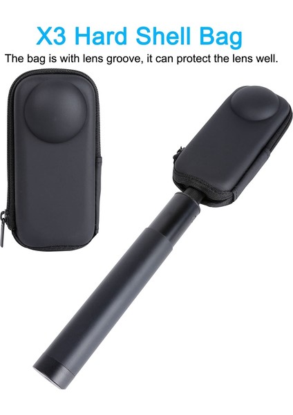INSTA360 X3 Kamera Koruyucu Aksesuar Seti, Lens Koruyucu/silikon Koruyucu Kapak/ekran Koruyucular/kamera Kılıfı Için (Yurt Dışından)