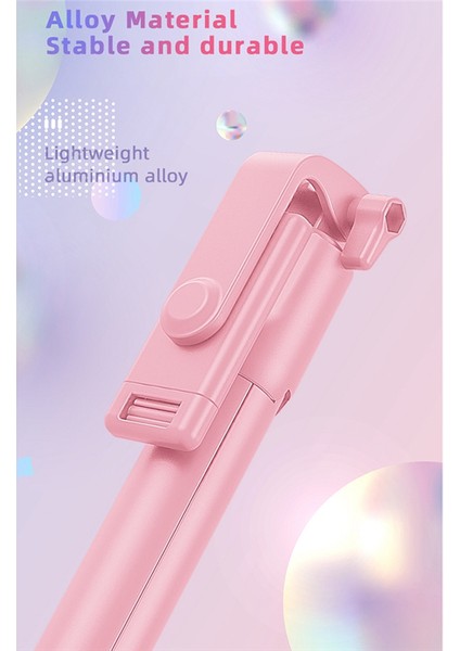 Selfie Çubuğu-Derece Fotoğraf Tutucu Uzatılmış Tripod Canlı Yayın Katlanabilir Mini Tripod Genişletilebilir Monopod,c (Yurt Dışından)