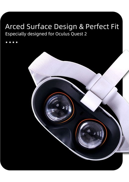 Oculus Quest 2 Vr Gözlük Ekran Koruyucu Film Vr Lens Koruyucu Kapakları Hd Film Anti-Scratch Oculus Quest 2 Için (Yurt Dışından)