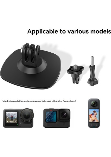 Action Kamera Esnek Uyarlanabilir Sabit Taban INSTA360 X3 / Action 4 / Gopro Spor Kamerası Motosiklet Kask Bağlantıları (Yurt Dışından)