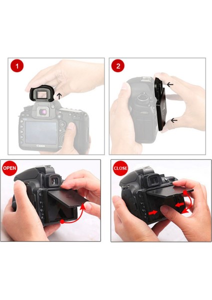 Açılır Gölgelikli LCD Ekran Koruyucu Canon Eos 7d Mark Iı Kamera Koruma Filmi Için LCD Ekran Koruyucu (Yurt Dışından)