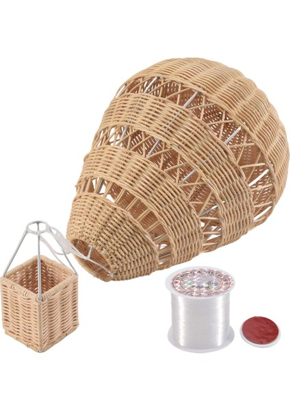 El Dokuma Rattan Sıcak Hava Balonu Çocuk Odası Duvar Dekorasyonu Bohemian Kreş Dekorasyon Fotoğraf Sahne (Yurt Dışından) modelleri