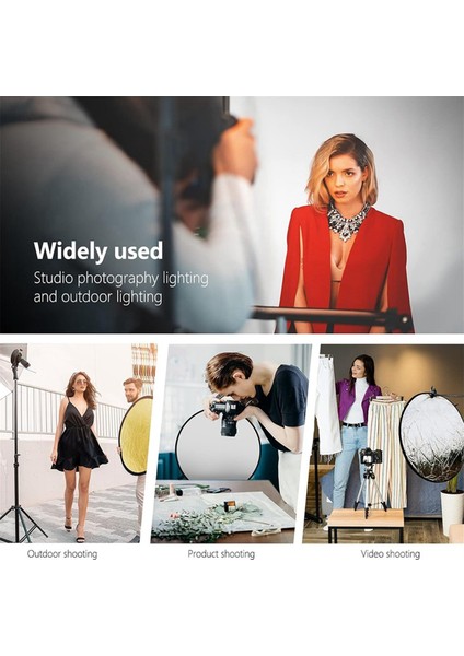 Stüdyo Fotoğrafçılığı Aydınlatması ve Dış Mekan Aydınlatması Için Gümüş+Altın Işık Yansıtıcı Işık Difüzörü Katlanabilir (Yurt Dışından) modelleri