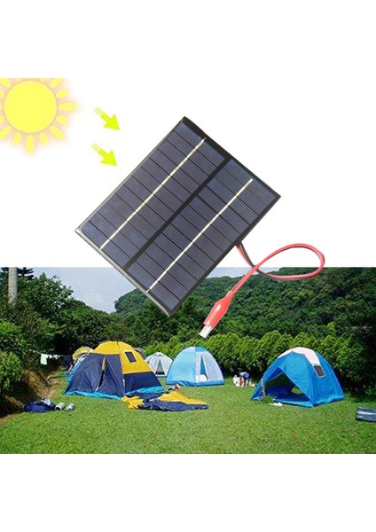 12V 2W Güneş Paneli Şarj Cihazı Güç Dıy Güneş Pili Modülü Pil Su Geçirmez Araba Açık Kamp Için (Yurt Dışından) fırsatları