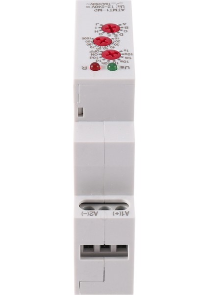 12-240VAC/DC Din Ray Tipi Zaman Geciktirme Rölesi 16A/250VAC Çok Fonksiyonlu Zaman Rölesi 10 Fonksiyon Seçeneği, Atmt1-M2 (Yurt Dışından)