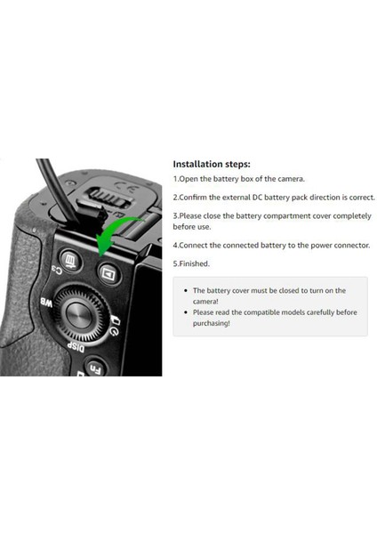 AC-PW20 NP-FW50 Kukla Pil Ac Güç Kaynağı Adaptörü Dc Çoğaltıcı Kiti Sony Alpha A5100 A6500 A6400 A6000 A55 A7 (Yurt Dışından)