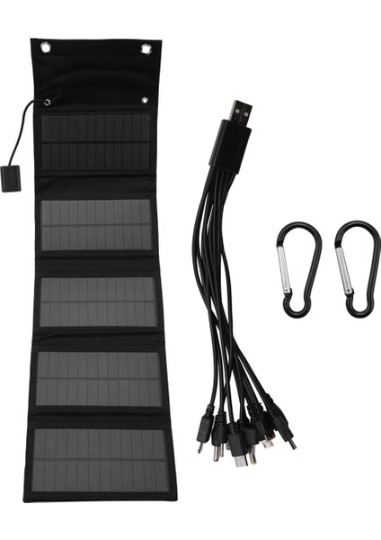 12W Katlanabilir USB Güneş Paneli Güneş Pili Taşınabilir Katlanır Su Geçirmez Güneş Paneli Şarj Cihazı Cep Telefonu Kamp Yürüyüş Için (Yurt Dışından)
