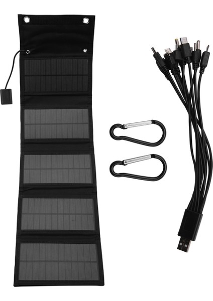 12W Katlanabilir USB Güneş Paneli Güneş Pili Taşınabilir Katlanır Su Geçirmez Güneş Paneli Şarj Cihazı Cep Telefonu Kamp Yürüyüş Için (Yurt Dışından)