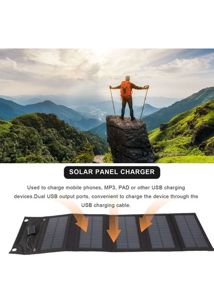 12W Katlanabilir USB Güneş Paneli Taşınabilir Katlanır Su Geçirmez Güneş Paneli Şarj Cihazı Açık Mobil Güç Pil Şarj Cihazı (Yurt Dışından) fiyatları