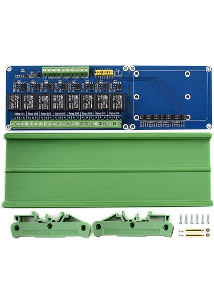 V 8 Kanallı Röle Genişletme Devre Kartı Modülü Şapka Kalkan Kiti Raspi Rpı Rpı4 RPI3B Ahududu Pi Sıfır 2 W 3A 3b Artı 3 (Yurt Dışından)