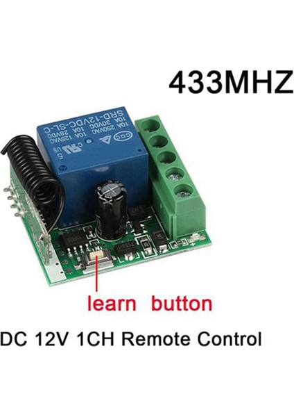 10 Adet Dc 12V Tek Kanal 433 Mhz Kablosuz Anahtar Kontrol Kartı Uzaktan Kumanda Röle Verici Düğme Modülü (Yurt Dışından) fırsatları