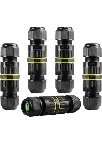Adet IP68 Su Geçirmez 2 Yollu 3 Çekirdekli Bağlantı Kutusu Elektrik Kablosu Konnektörü M16 Kablo Aralığı (3,5-10 Mm), Açık Hava Onarım Kabloları (Yurt Dışından)