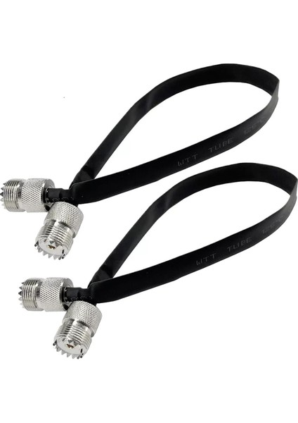 Adet- 20 cm Rf Koaksiyel Kablo Pencere/kapı Geçişli Düz Kablo, SO239 Uhf Dişi-Dişi Erkek Konnektör (Yurt Dışından)