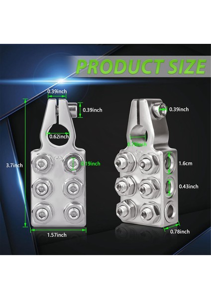 Akü Terminal Konnektörleri, 12 Yollu Akü Terminalleri, 1/0AWG,2/4/6/8AWG Akü Konnektörleri, Araba/kamyon/rv'ler Için (Yurt Dışından) fırsatları