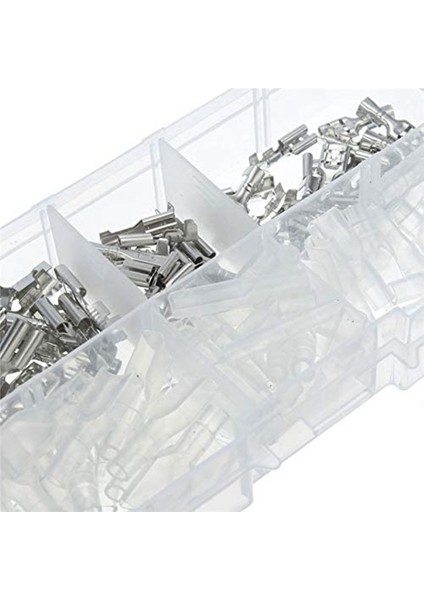 120 Adet 2.8mm 4.8mm 6.3mm Sıkıştırma Yalıtım Terminalleri Gümüş Şeffaf Dişi Kürek Konnektörleri Kovan Takımı (Yurt Dışından) modelleri