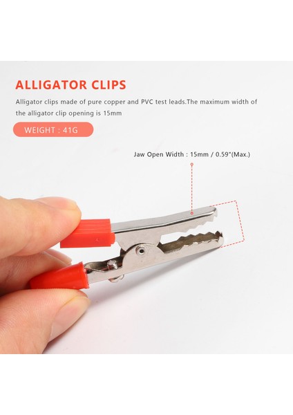 Sodıal(R) 10 Adet 50MM Plastik Saplı Test Probu Metal Timsah Klipsi (Yurt Dışından) indirimleri