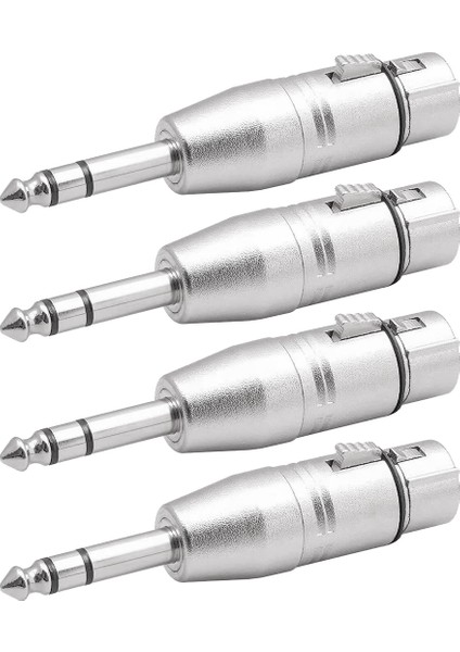 Paket Xlr Dişi - 6,35MM Adaptör, Dengeli Dişi Xlr - 6,35MM Erkek Mikrofon Adaptörü (Yurt Dışından)