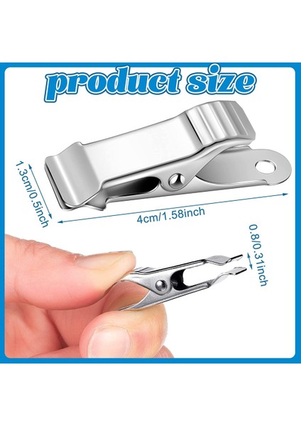 50 Adet Metal Kelepçeler Gümüş Timsah Klipler Mini Balık Ağzı Klip Noel Ağacı Süslemeleri Aksesuarları Için, 1.58 Inç (Yurt Dışından) fırsatları