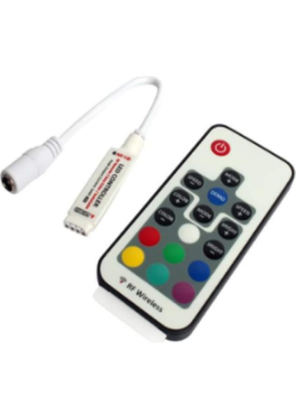 El Kumandası Rgb Uzaktan Kumanda LED Işık Kablosuz Kontrol 5metre Dc 5-24V