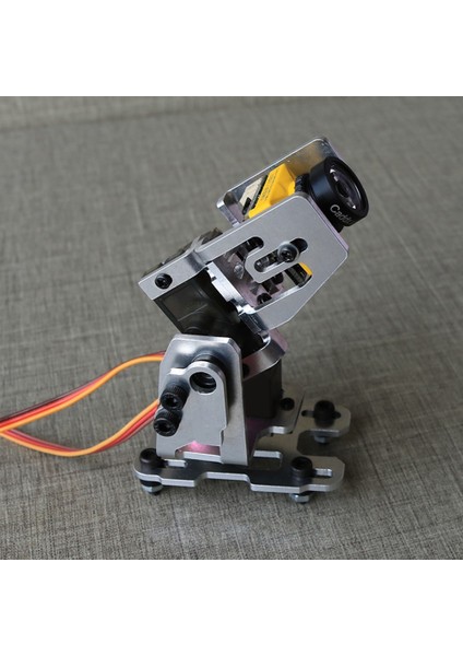 Takım Dc 4.8-5V Çift Servo Gimbal Braketi 29X29MM Kamera Pan/tilt Standı ile 2 Adet 9g Direksiyon Dişlisi Rc Fpv Drone(B) (Yurt Dışından)
