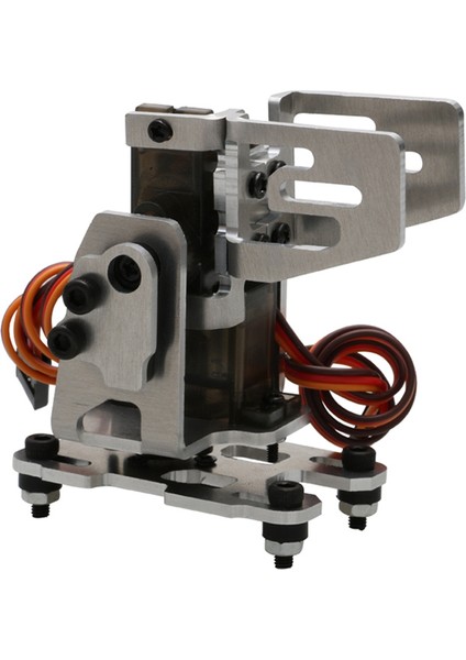 Takım Dc 4.8-5V Çift Servo Gimbal Braketi 29X29MM Kamera Pan/tilt Standı ile 2 Adet 9g Direksiyon Dişlisi Rc Fpv Drone(B) (Yurt Dışından)