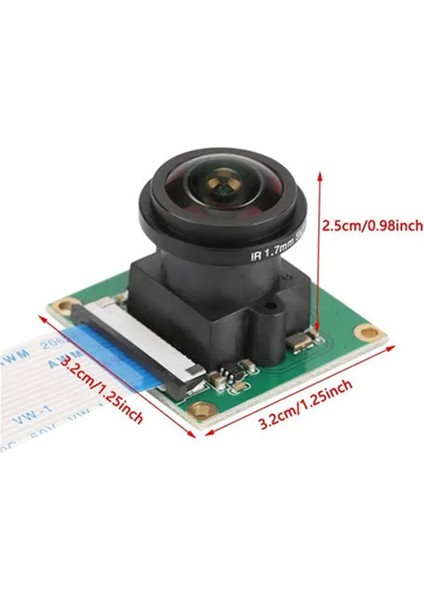 175 Derece Geniş Açılı Lensli Raspberry Pi Kamera Modülü Için 5mp OV5647 (Yurt Dışından) fırsatları