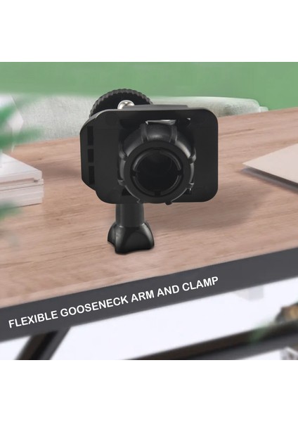 Web Kamerası Standı, Esnek Deveboynu Kolu ve Kelepçeli Yükseltilmiş Web Kamerası Montaj Standı, Logitech Web Kamerası C920,C922,C930 Için Uygun (Yurt Dışından)
