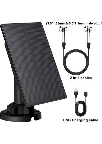 12V/1A 6V/2A Güneş Paneli Mikro-Usb+Tip-C Dış Mekan Güneş Hücreleri Şarj Cihazı Güvenlik Kamerası Ev Aydınlatma Sistemi Için Güneş Panelleri (Yurt Dışından)